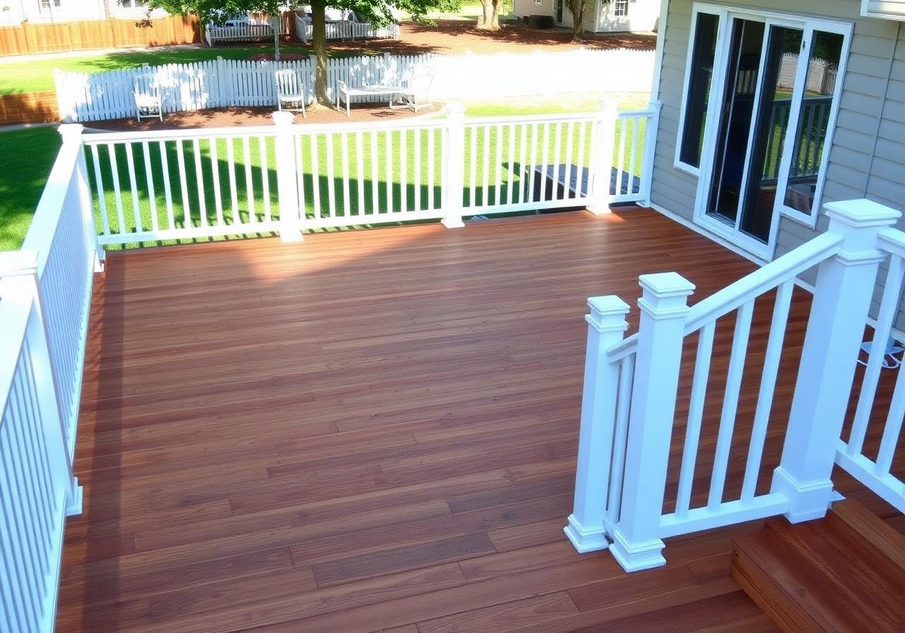 Ballwin Backyard Deck Restain — Ballwin, MO